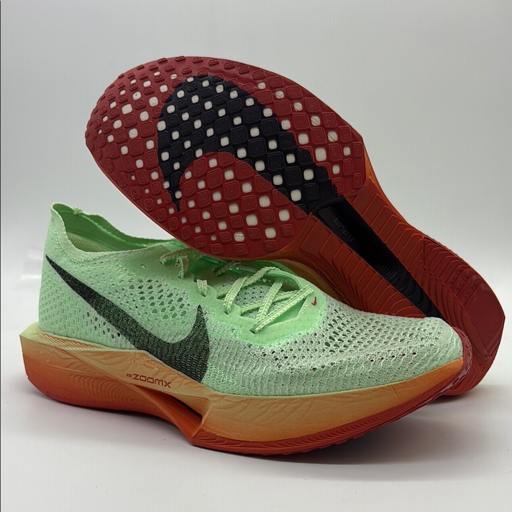 Men’s Zoom VaporFly Next % 3 FK Green/Orange HJ7040-300 USED size 10 No Box